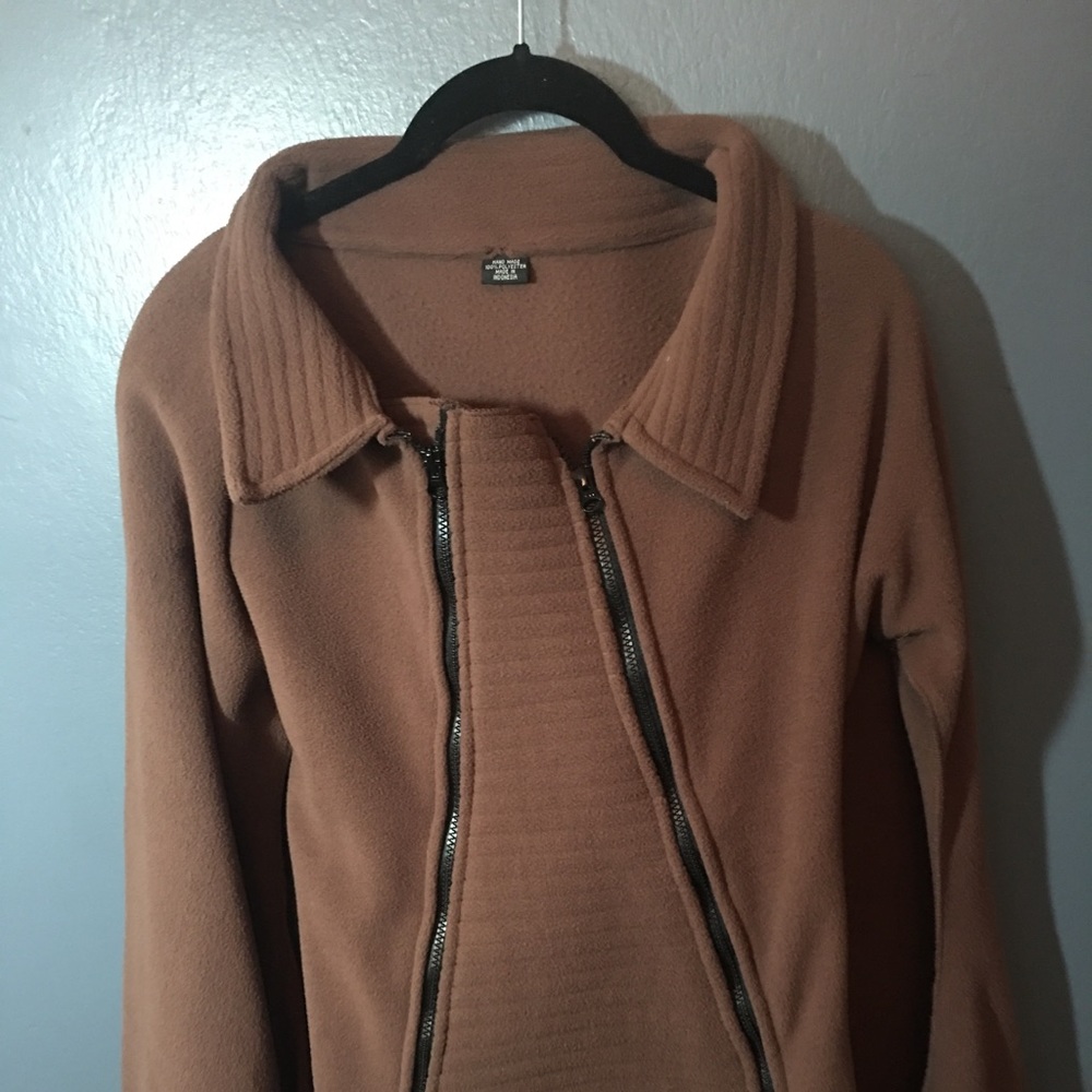 Fall handmade zip-up sweater coat